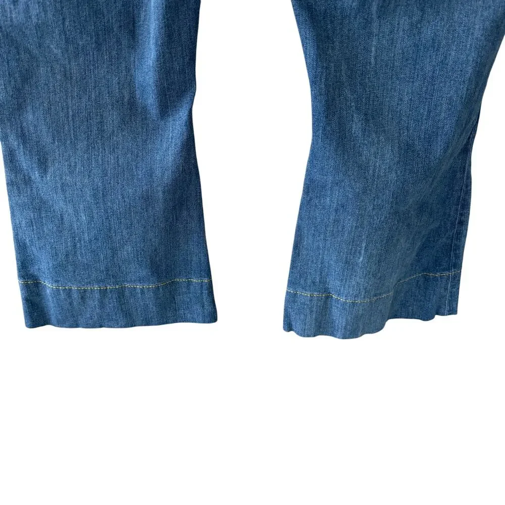 Veronica Beard Sheridan Exaggerated Flare High Rise Jeans Keystone Blue Size‎ 20 - Picture 8 of 13